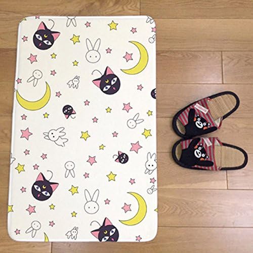 Cartoon Anime Sailor Moon Decorative Rug Children's Carpet Absorbent non-slip Carpet Welcome Entrance Door Mats for Living Room Bedroom Study (5080cm/19.6"31.4", G)