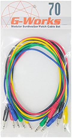 Amazon Co Jp G Works ジーワークス パッチケーブル Mini Mini 70cm 5本セット ミックス 楽器