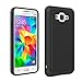 Grand Prime Case, LK [Shock Absorption] Hybrid Dual Layer Armor Defender Protective Case Cover for Samsung Galaxy Grand Prime (Black)