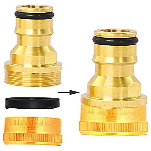 Xgood 4 Pack Brass Hose Cap 3/4 Inch Female Thread Brass Hose Cap Hose
