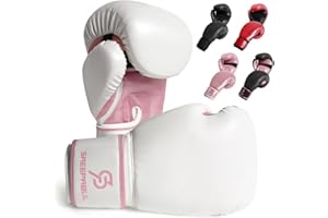 SAEEPABUL S200 Essential Boxing Gloves for Women Suitable for Boxing Kickboxing Mixed Martial Arts Maui Thai MMA Heavy Bag Fighting Training Dopamine Pink