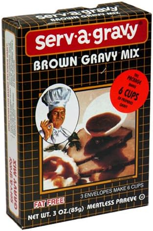Serv a Gravy Gravy Mix, Brown, 3-Ounce Boxes (Pack of 12)