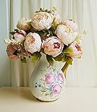 Seasofbeauty European Peony bouquets Decorative Silk Artificial Flowers Home Wedding Furnishing