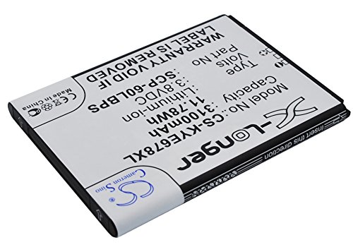 3100mah battery for Kyocera Brigadier E6782 DuraForce SCP-60LBPS