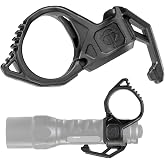 Thyrm Switchback 3.0 Duty Flashlight Ring, Finger Loop for Gloved Carry | Wider Releasable Finger Ring for Gloved Carry and Shallower Pocket Clip, Made in USA, for 1-inch Handheld SureFire Lights
