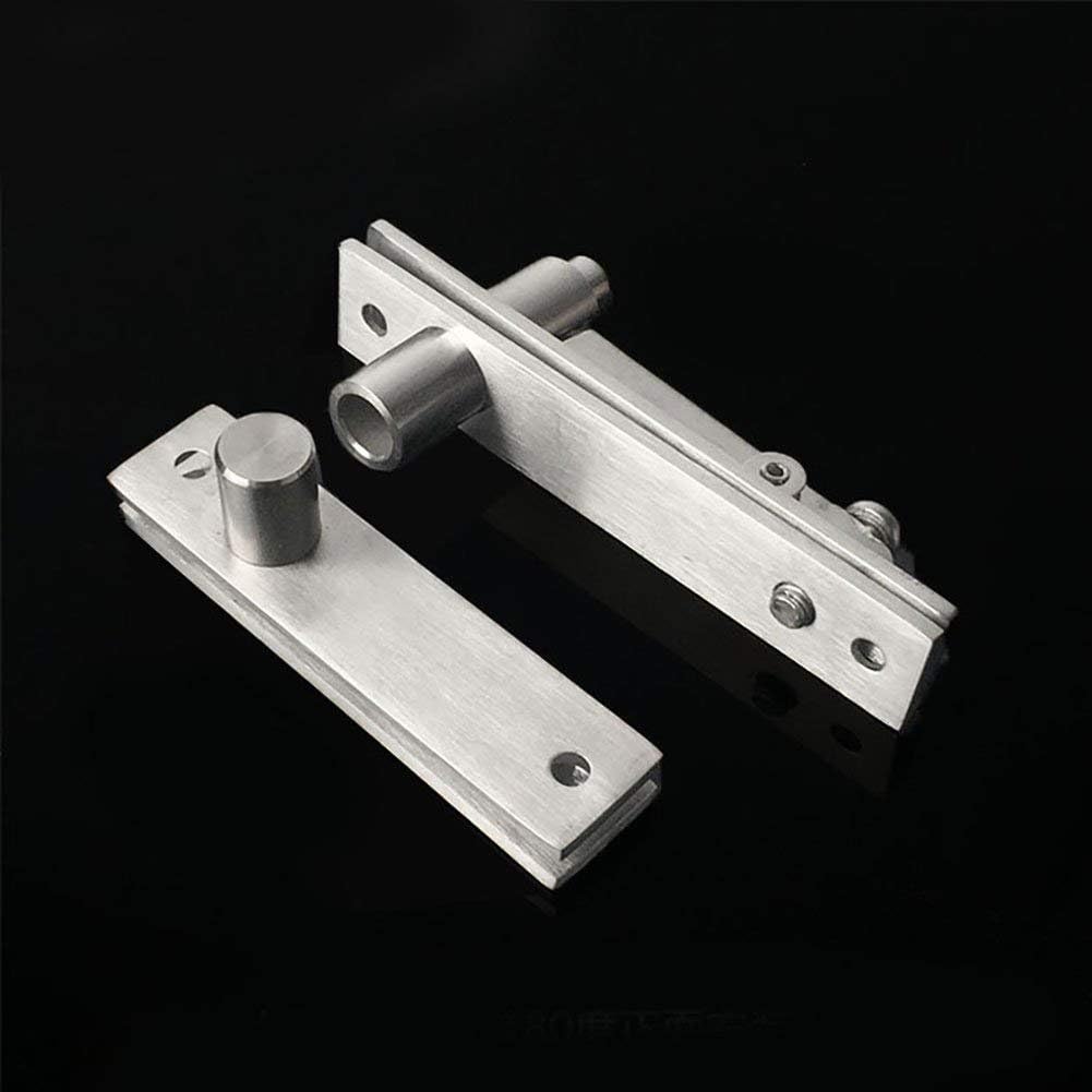 TamBee Door Pivot Hinge Heavy Duty Hidden Bookcase Hinges Secret Door Hinges 360 Degree Shaft Stainless Steel Invisidoor Hinge Hardware (I Shape 2PCS) - Image 3