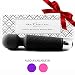 Cordless Waterproof Mini Wand Massager for Women | Multispeed: 8 Speeds, 20 Patterns | Powerful All-Over Body Stress-Relief | Therapeutic for Sport Recovery | Small, Travel-Friendly | Wireless, Black