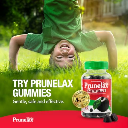PRUNELAX CIRUELAX REGULAR STRENGTH LAXATIVE GUMMIES – GENTLE RELIEF FOR OCCASIONAL CONSTIPATION – MADE WITH NATURAL SENNA, PREDICTABLE RELIEF, GLUTEN-FREE, WORKS IN JUST 8 TO 12 HOURS – 60CT