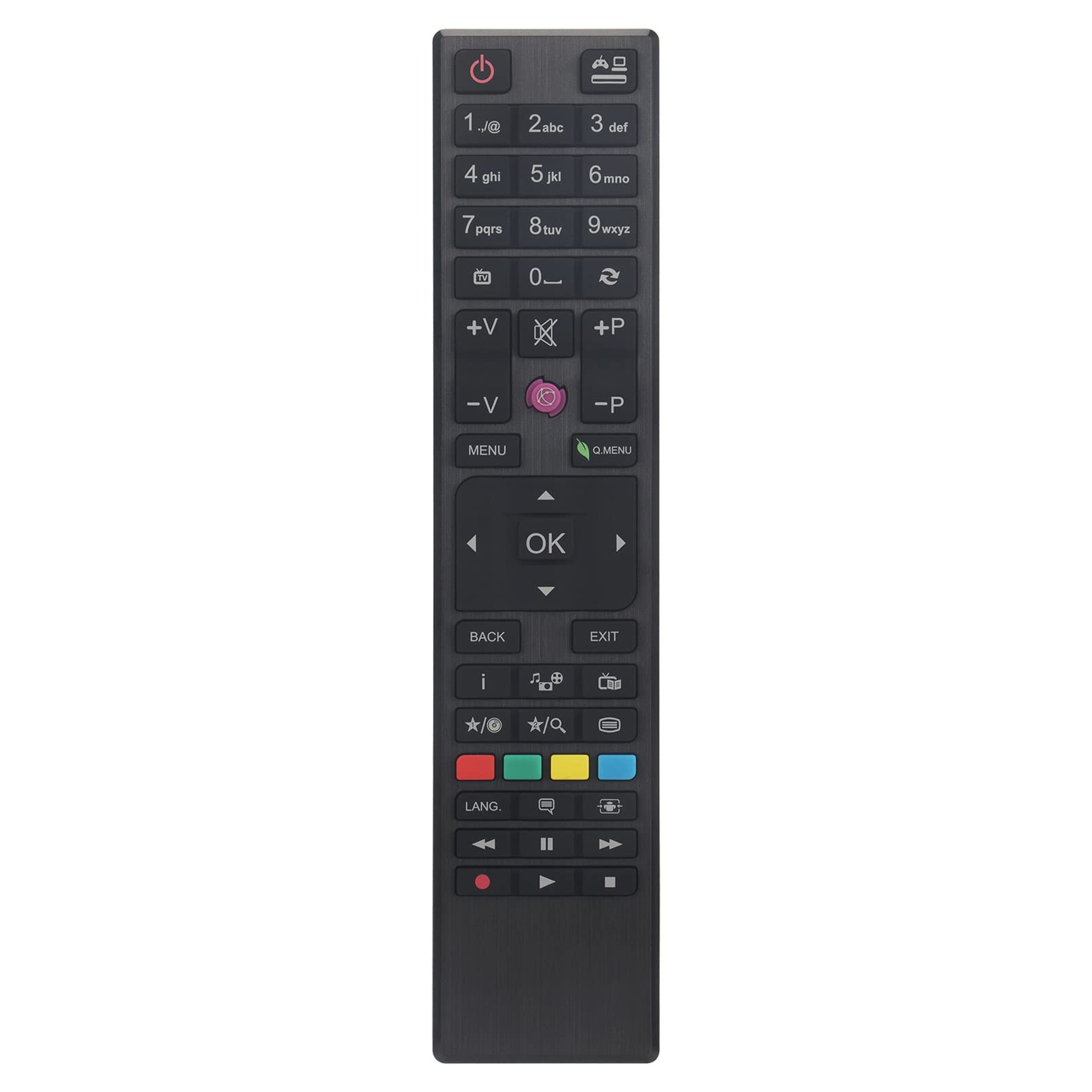 ALLIMITY RC4876 Remote Control Replace fit for Hitachi Finlux Linsar Bush Continental Edison CEDLED321015B3 CELED320716B3 CELED554K0119B3 24HE1410S1 24HE1410S1DVD 32HE1410S1 40HE1411S1 32278HDDVDB