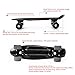 VIVINATURE 22 inch Complete Plastic Skateboard Standard Cruiser Skateboard with PU Wheels(Black)