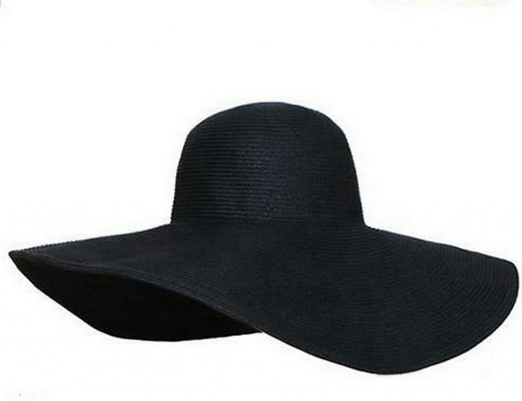 Tukistore Women Foldable Stand Hat Straw Hat Bohemia Wide Brim Travel Sun Hat Beach Cap Fishing Hat Flatbar Sun UV Protection Summer Hat Beach Hat