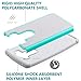 LG V10 Case, GOOQ Solid Shockproof Silicone + Hard Case Cover Durable Luxury Stylish Design Dual layer Protection Defender Anti-scratch Anti-slip Hard Slim Case Cover for LG V10(Gray/Turquoise)
