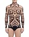 COOFANDY Men’s Hip Hop Tattoo Tribal Maui Slim Nude Shirt