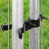 SANKINS Chain Link Fence Gate Fork Latch, 1-3/8" x