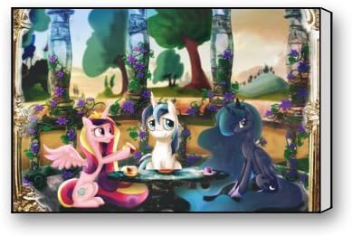 Home Contemporary Art Cartoon My Little Pony Canvas Prints Wall Art for Home Decor Wall Decorations For Living Room Bedroom Office Each Panel Size:18x12inch