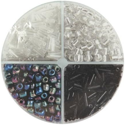 Glass Bead Shakers - 340gr/12oz/Black/White Mix