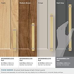 Amerock | Cabinet Pull | Brushed Gold/Satin Nickel