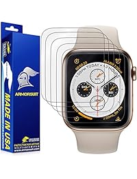 ArmorSuit - Protector de pantalla para Apple Watch Series 4 (1.732 in) (2 unidades) de MilitaryShield con cobertura completa, compatible con Apple Watch Series 4 (1.732 in)   HD transparente antiburbujas