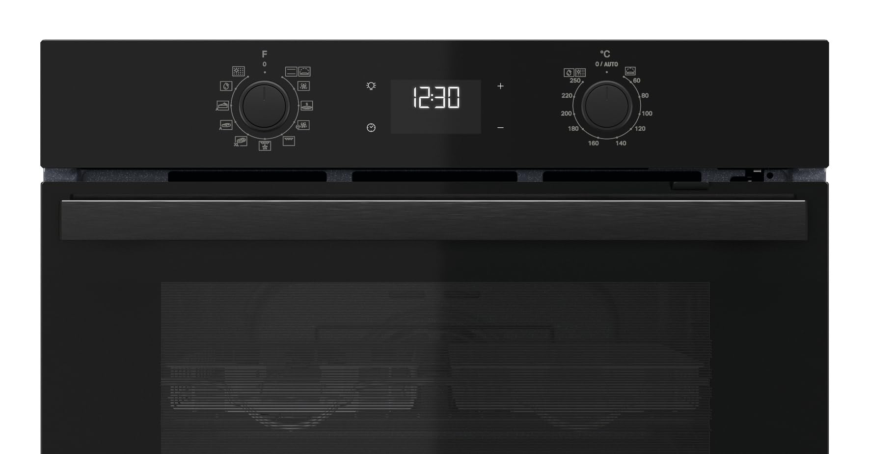 Bauknecht BBA285PU1ZK Einbau-Backofen, 60 cm, 71 l Garraum, Heißluftbackofen mit 12 Funktionen, PowerHeißluft, FlexiClean Pyrolyse & Hydrolyse, Multi-Level-Kochen, Schwarzglas 6