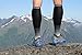 Physix Gear Calf Compression Sleeves - Compression Sleeves for Running, Shin Splints Support, Black/Grey, L/XL