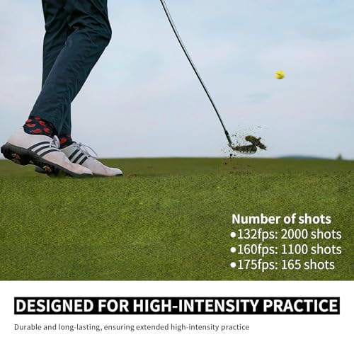 Golf Practice Balls 12 Pack with 382 Dimple Design,Compression 82-85°, 45.9g Solid Rubber, Durable & High Bounce, 250-255 Yard Distance,for Indoor/Outdoor Training and Driving Range Practice (Yellow)