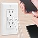 TOPGREENER 2.1A USB Outlet, Outlet with USB Ports, USB Power Outlet, 15A Tamper Resistant Duplex Receptacle, TU2152A, White