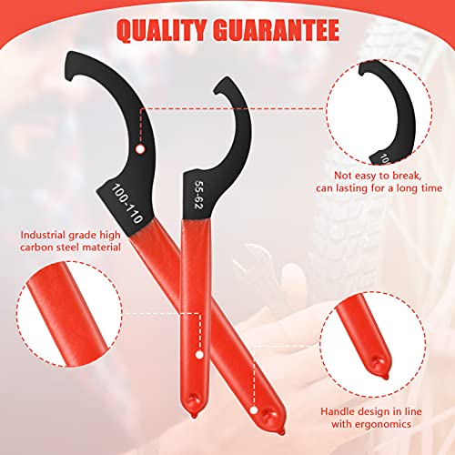 9 Pieces Spanner Wrench Set Adjustable Shock Coilover Wrench Spanners