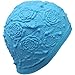 Floral Embossed Latex Swim Cap