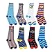 Deer Mum Boy's Cotton Cartoon Car Pattern Knee High Socks,3-12 Years