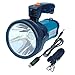 Odear Rechargeable LED Spotlight Handheld Portable searchlight Super Bright Flashlight Outdoor Torch Lantern with Power Bank for Hunting Walk the Dog (Blue)
