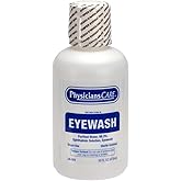 PhysiciansCare 16 oz Sterile Eye Wash Solution for Irrigation | Flush dust, debris and irritants from eyes with sterile buffered eye wash for workplaces, garages and home first aid.