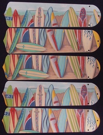 Hawaiian Surfboards 21â€ Ceiling Fan Blades