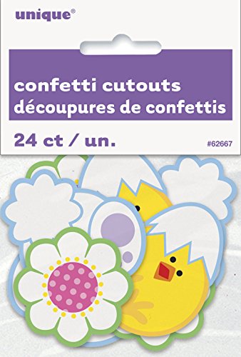Paper Confetti Cutout Easter Decorations, Assorted 24ct