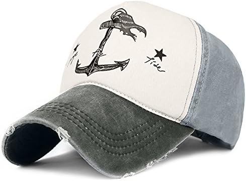 Glamorstar Pirate Ship Anchor Baseball Hat Multicolor Printing Adjustable Hip-Hop Cap