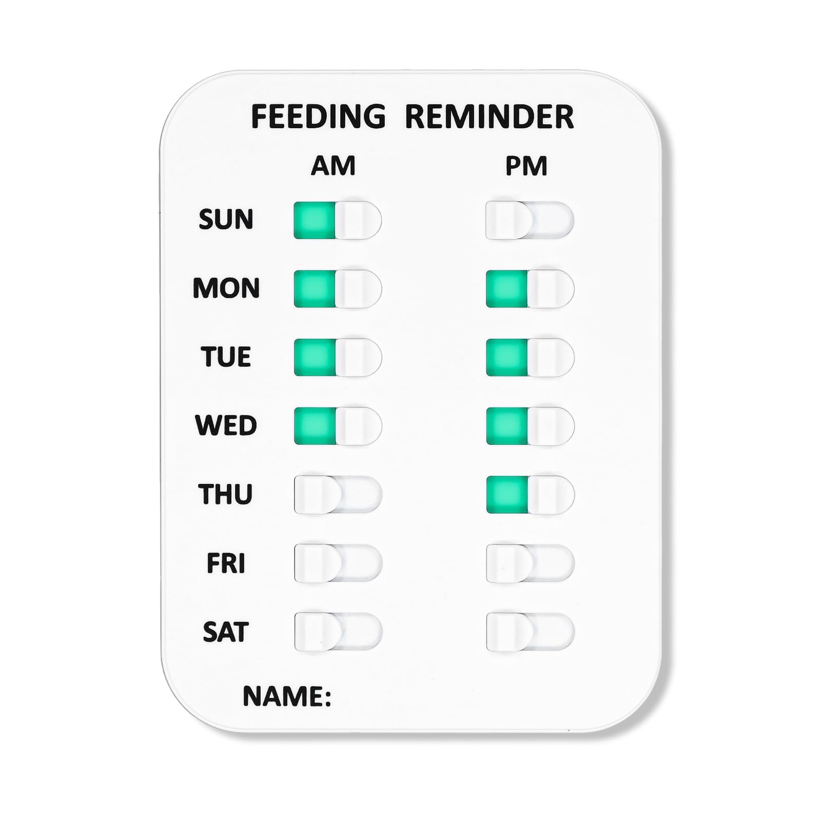 XIHIRCD Feeding Reminder for Dog/Cat, Magnet Pet Feed Sign AM/PM Daily Indication Chart Did You Feed The Dog Tracker Pet Feeding Reminder for Cat, Prevent Overfeeding or Obesity