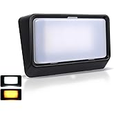 acegoo RV Porch Light LED Dual Color White/Amber Switchable 12V Exterior Utility Replacement Light for Trailer Camper Motorho