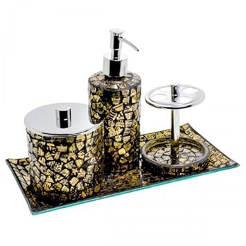 Metallic Gold Mosaic Bath Tiles Gold Bathroom Gold Shower Gold