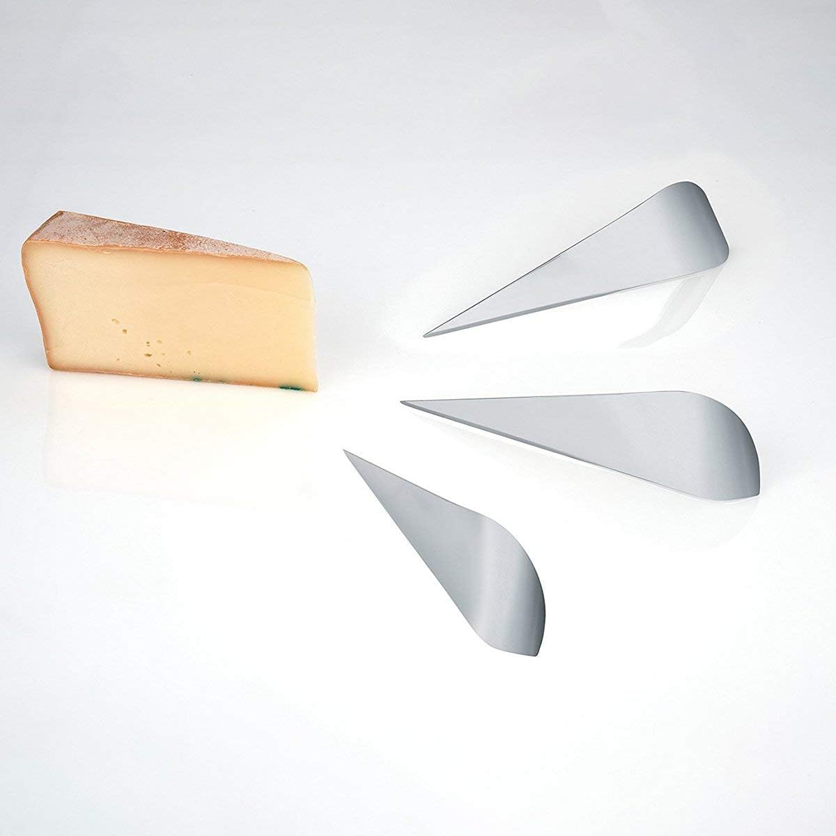Alessi AD01 Cheese Knife, Silver, 19 cm - Image 5