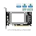 U2 Adapter, SFF-8639 to PCIE 3.0 x 16 GEN 3 or SATA III Adapter Card 2 in 1 for 2.5 inch U.2 NVMe or 2.5 inch SATA SSD,PCI-E Lane to U.2 Support SSD 750