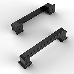 Amerdeco 10 Pack Matte Black Cabinet Pulls 3-3/4