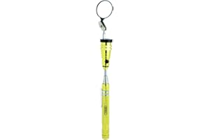 General Tools 91555 LED Lighted 22" Telescoping Magnetic Pick-Up with 1.5" Round Inspection Mirror Attachment