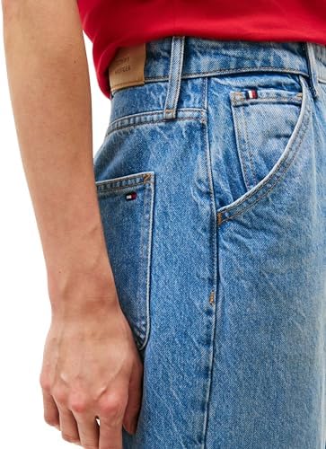 Donna Jeans Loose Wide Leg Ali Vita Media, Blu (Ali), 25W/34L