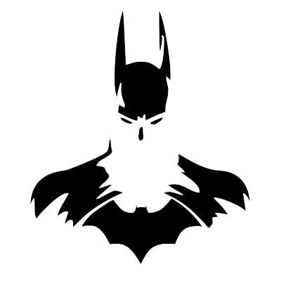UR Impressions Blk Batman Super Hero Decal Vinyl Sticker Graphics Car Truck SUV Van Wall Window Laptop|Black|5.5 Inch|URI011-B