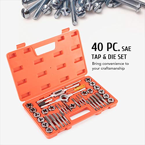 OMT SAE Tap and Die Set Standard 4, 6, 8, 10, 12, 1/4, 5/16, 3/8, 7/