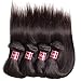 UNICE Hair 10A Malaysian Straight Human Hair 4 Bundles Unprocessed Virgin Human Hair Weave Extensions (14 16 18 20 inch)
