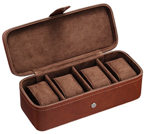 fossil leather watch box
