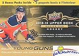 2018/19 Upper Deck Series 1 NHL Hockey EXCLUSIVE HUGE Factory Sealed Blaster Box with 12 Packs including TWO(2) YOUNG GUN ROOKIE Cards! Look for Elias Pettersson, Rasmus Dahlin & Many More! WOWZZER!