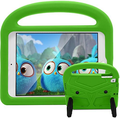 iPad 9.7 2018/2017 Case, iPad Pro 9.7 Case, iPad Air 2 Case, Roasan Shockproof Light Weight Handle Durable Protection Stand Kids Case Cover for Apple iPad 6th/5th Generation (Green)