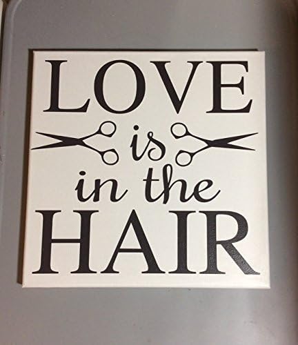 Painted canvas sign - gift for hair stylist