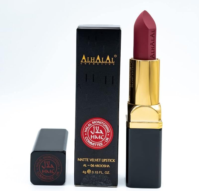 ALHALAL COSMETICS Halal Matte Velvet Lipstick Vegan Cruelty-Free Long Lasting